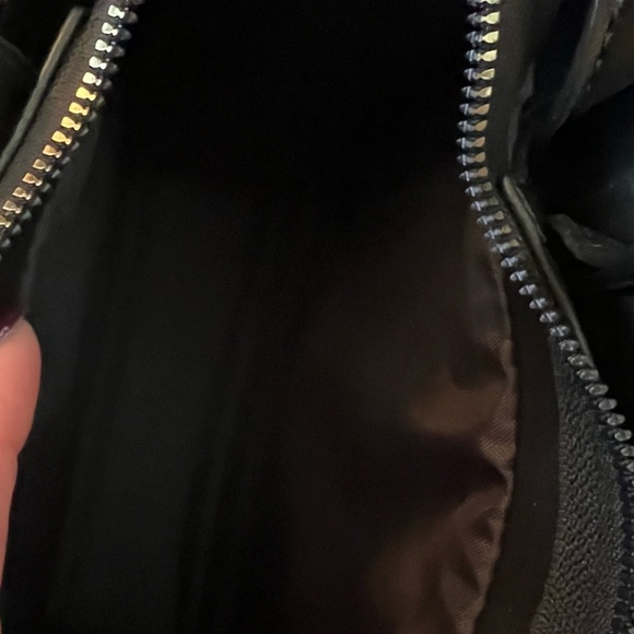 BLACK MINI PURSE/TOTE BAG WITH LONG SHOULDER STRAP - Picture 8 of 8